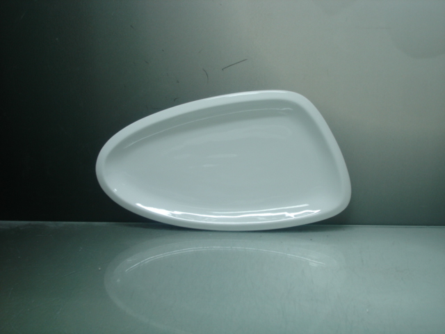 Porcelain Plate/Dish Triangular - 8 pack - 4