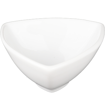 Mini Porcelain Bowl Dip Triangular - 16 pack