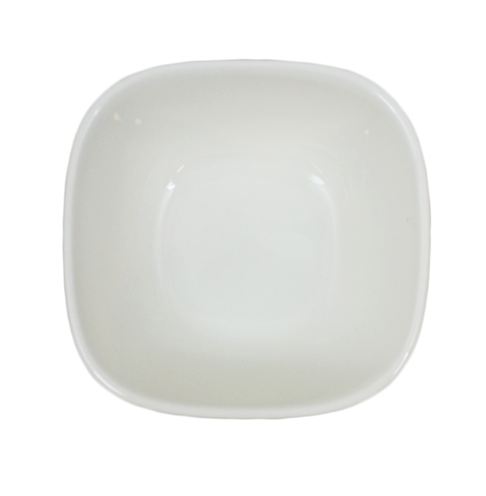 Porslins Skål Kvadrat Rundad Djup - 20 pack - 4