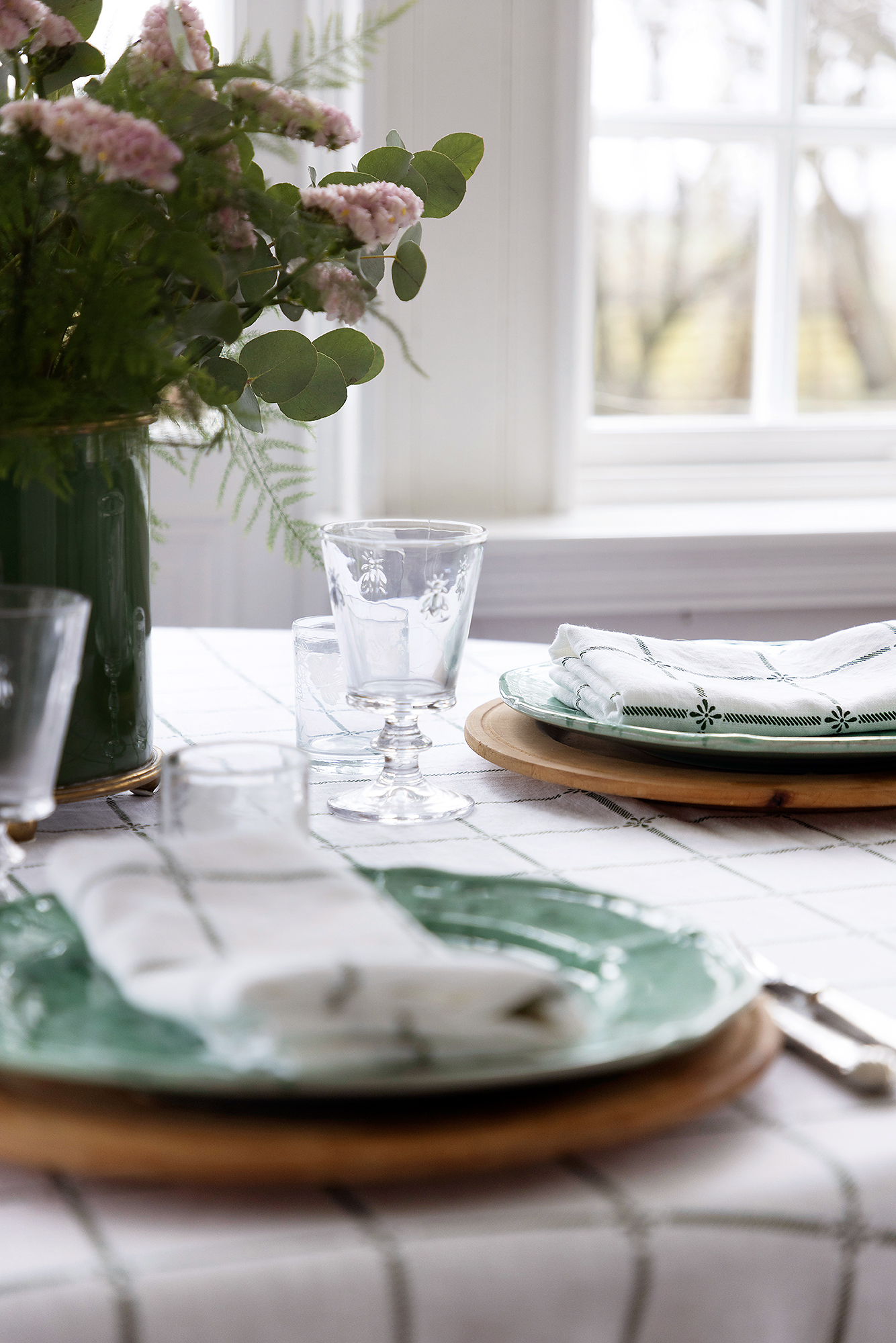 Linnehandduk Classic Green - 5