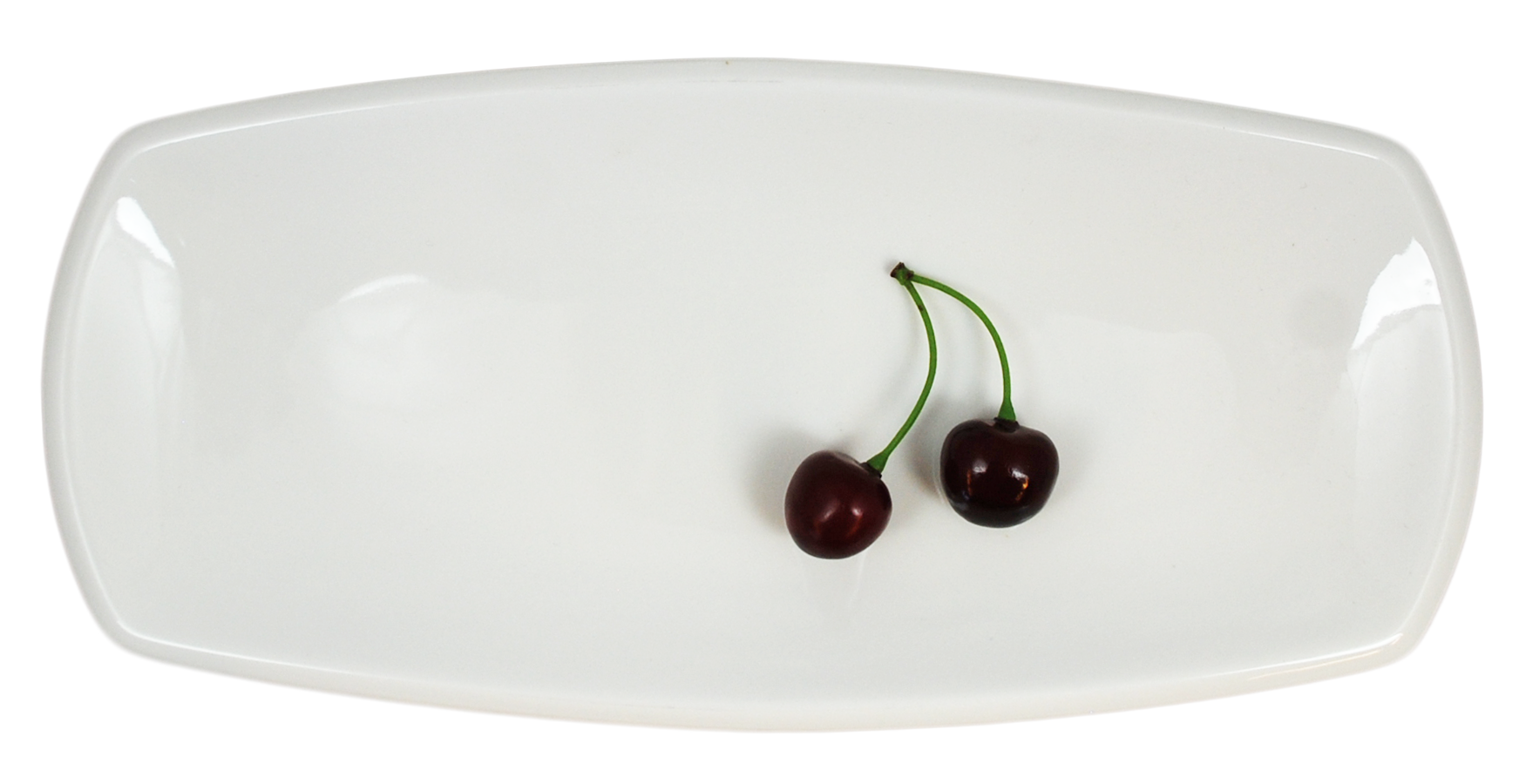 Rectangular Porcelain Plate - Oval - 6 Pack - 3