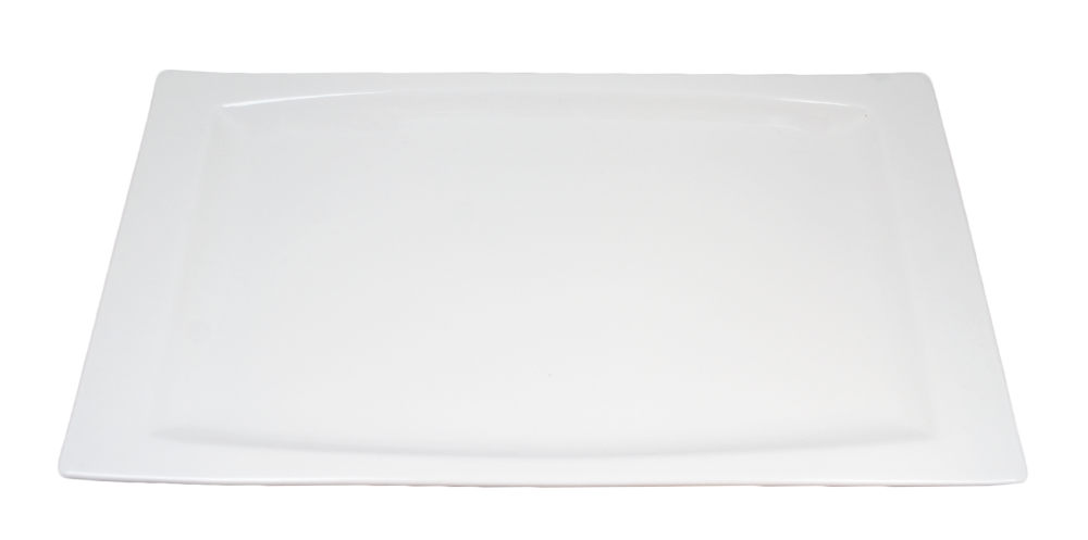 Rectangular Porcelain Plate - Soft-shaped - 4 pack - 3