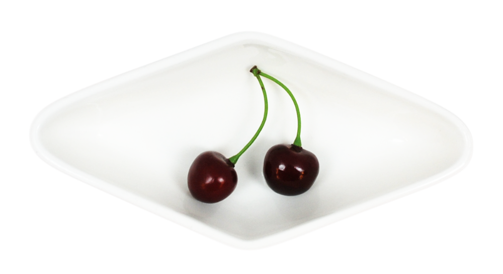 Porcelain Bowl Rhombus Small - 12 pack - 3