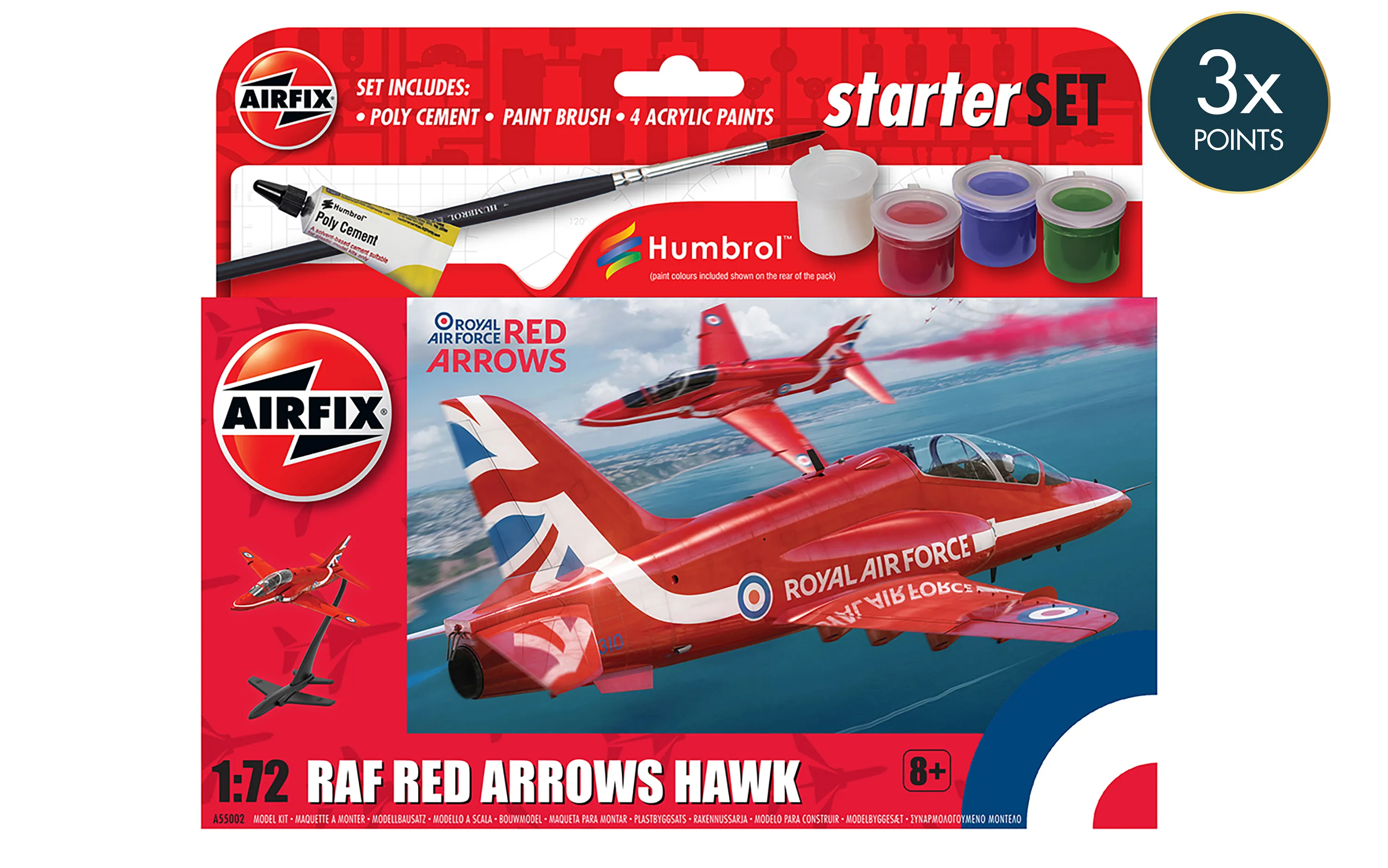 Red Arrows Hawk, startset för nybörjare 1/72