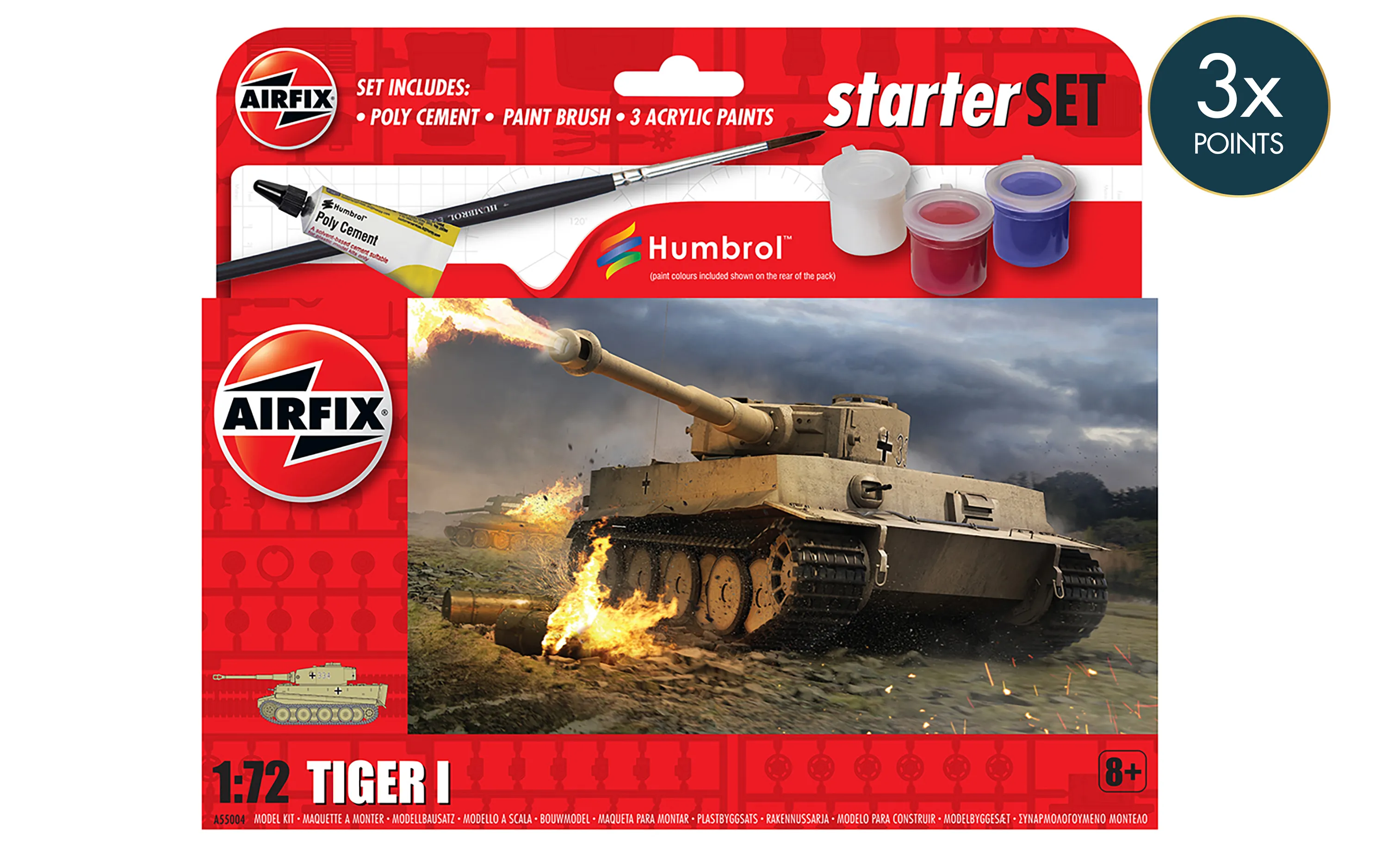 Tiger 1, set för nybörjare 1/72