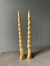 Skruvat ljus METALLIC GULD
