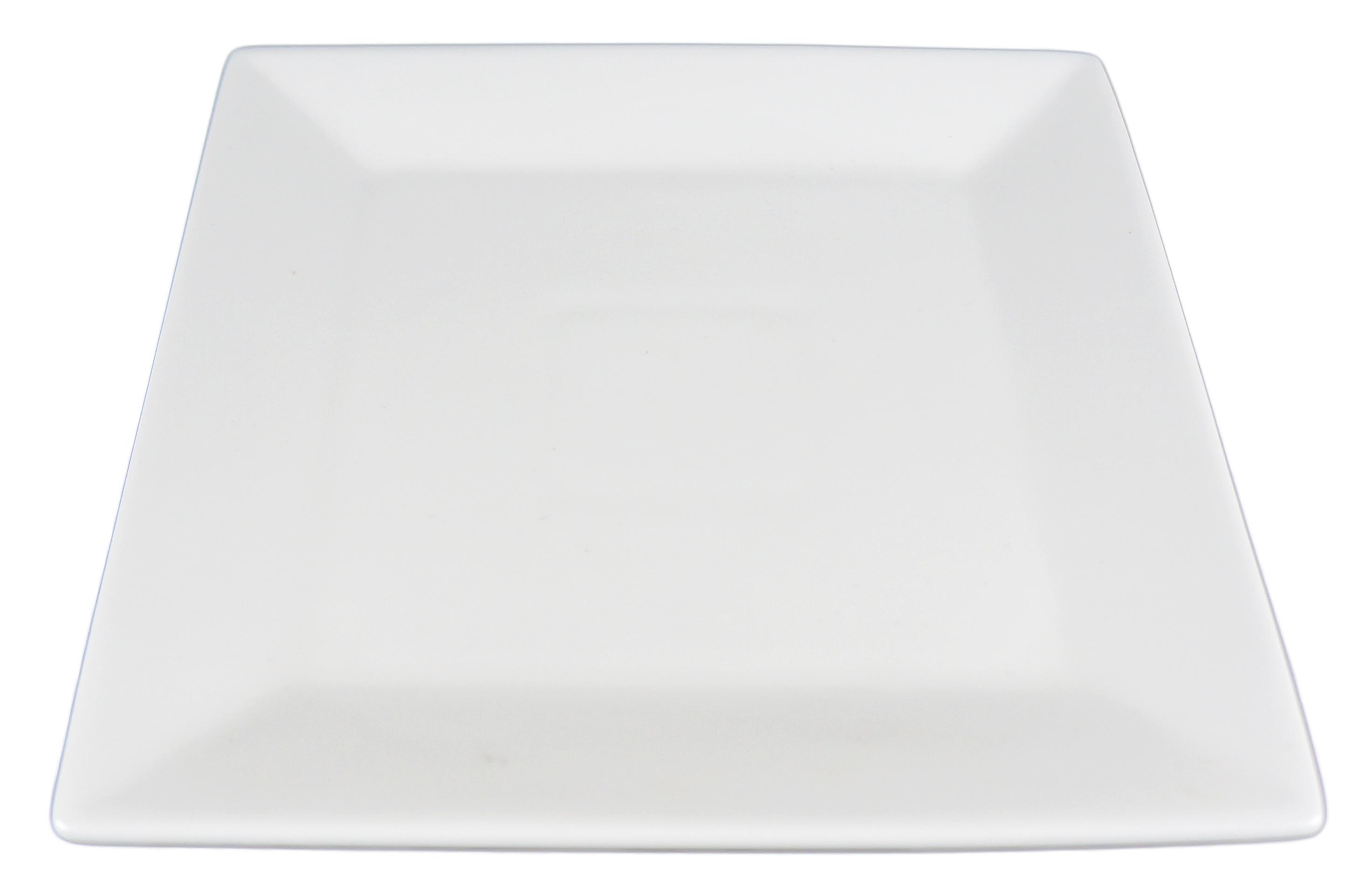 Square Porcelain Plate - Sloping Edges - 10 pack - 3