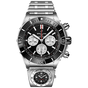 Breitling Super Chronomat B01 44 svart med UTC