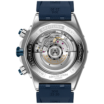 AB0136161C1S1 Breitling Super Chronomat B01 44 blå baksida