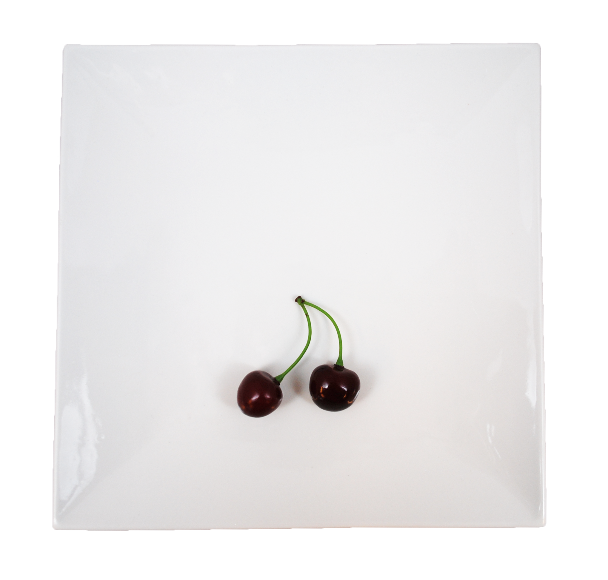 Thick Porcelain Plate Square - 4-pack - 4