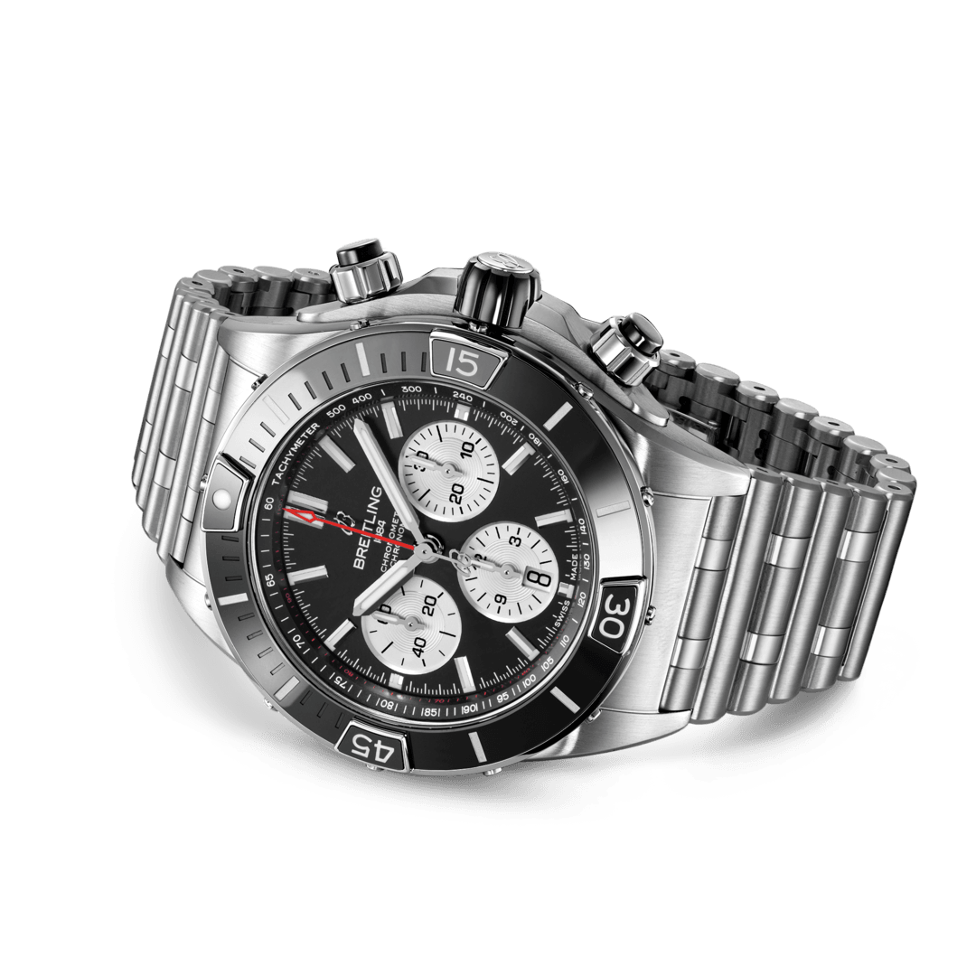 Breitling AB0136251B1A1 Breitling Super Chronomat B01 44 stål svart sidobild