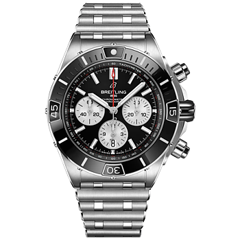 Breitling AB0136251B1A1 Breitling Super Chronomat B01 44 stål svart 