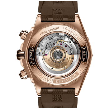Breitling RB0136E31Q1S1 Breitling Super Chronomat B01 44 18 K rosé baksida