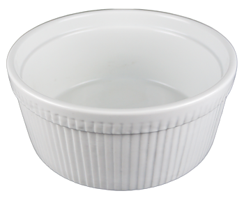 Stor Suffléform i Porslin- 4 Pack