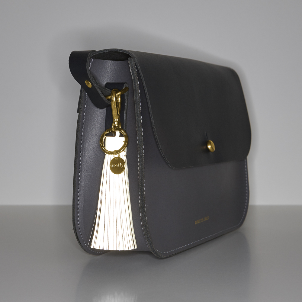 Soft Tassel Reflector - Dark Denim Gold - 3