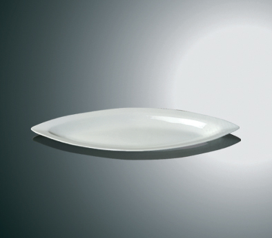 Large Porcelain Plate - Long Leaf - 2 Pack - 4