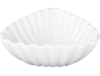 Mini Porcelain Bowl - Corner Triangular - 16 pack
