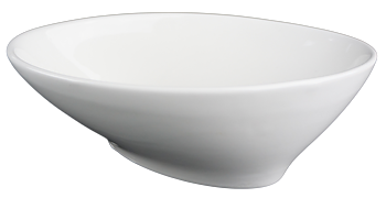 Porcelain Bowl Oval Unusual Shape - 6 pack