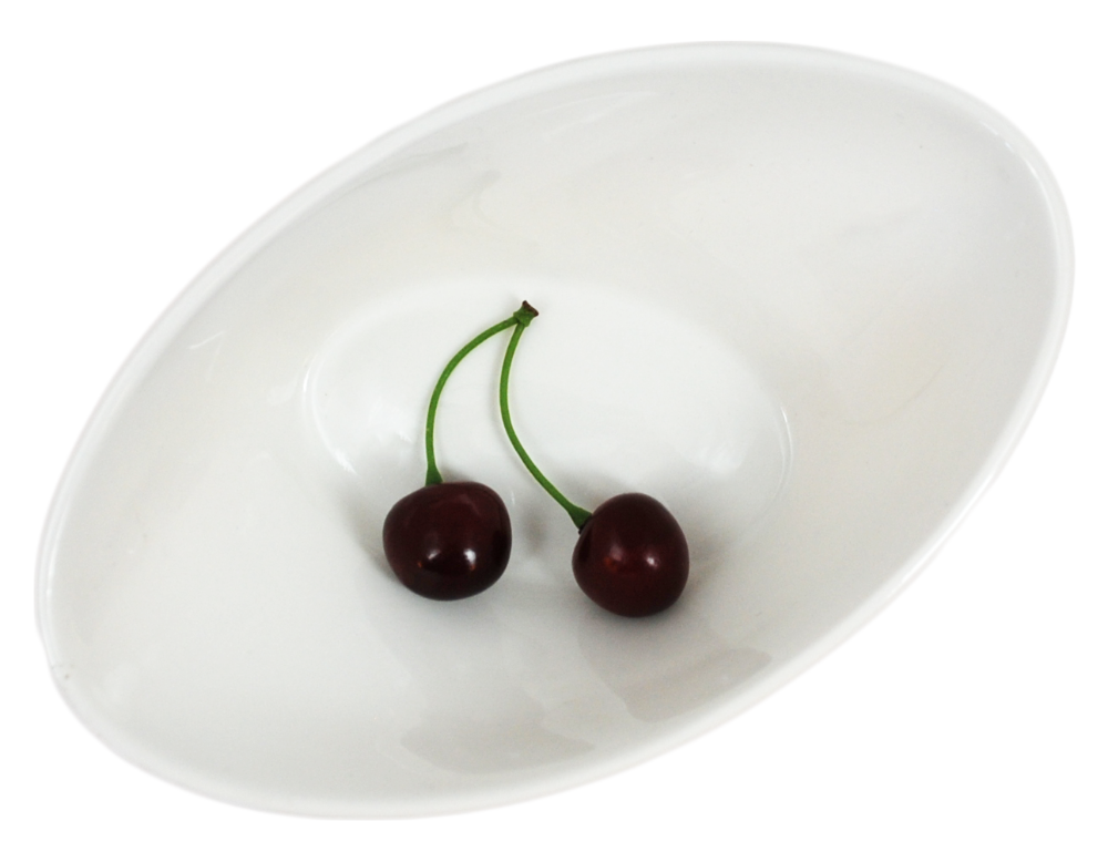 Porcelain Bowl Oval Unusual Shape - 6 pack - 2