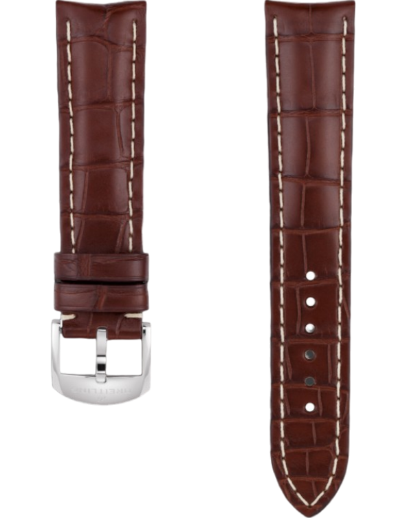 Breitling Alligator Brun 20 mm C-spänne