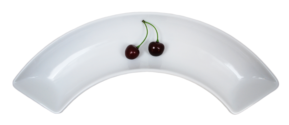 Porcelain Arch Dish Bow - 4 pack - 3