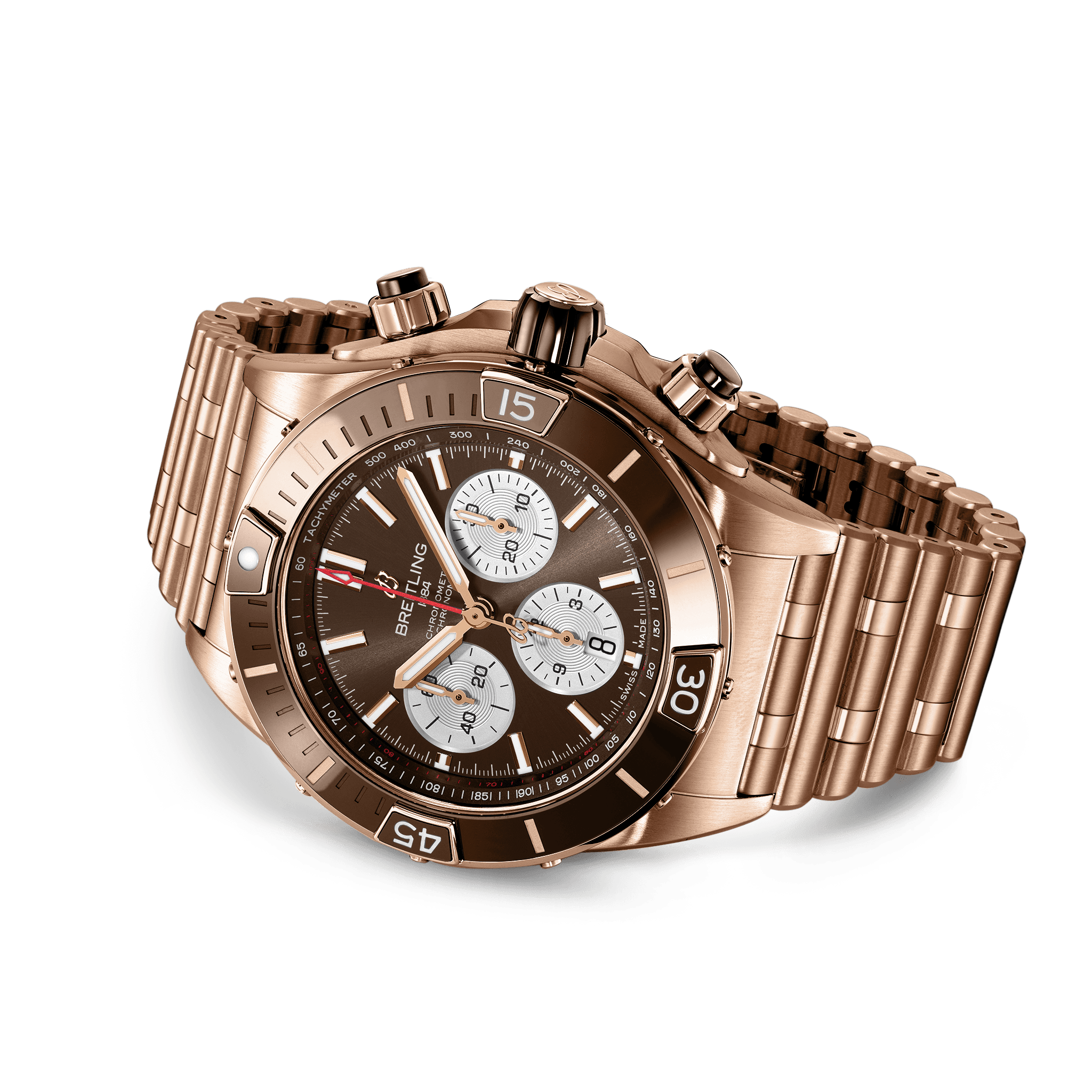 Breitling RB0136E31Q1R1 Breitling Super Chronomat B01 44 18 K Rosé sidobild