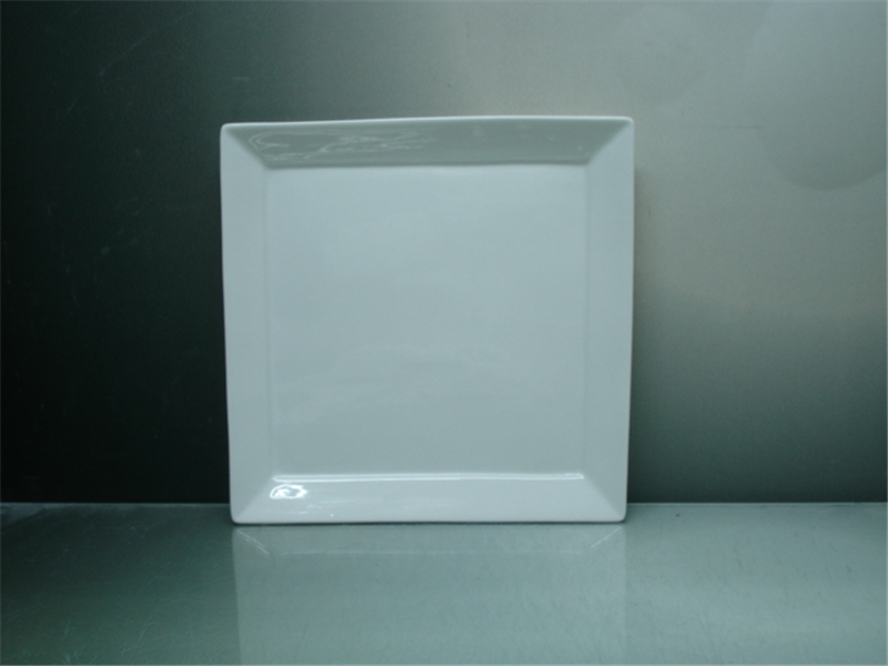 Mellan-stor Porslins Assiett - Fyrkantig - 8 pack - 4