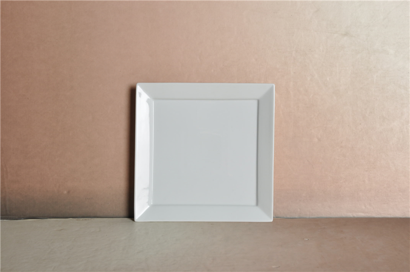Porcelain Plate Square Medium - 4 pack - 3