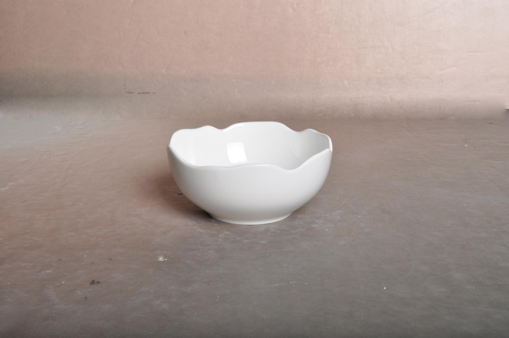 Porcelain Bowl - Wavy Edges - 6 pack - 2