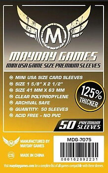 Mini USA Card Sleeves (41x63mm) - Premium (50 sleeves per pack)
