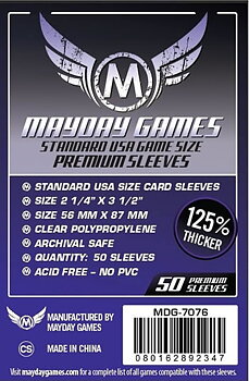Premuim USA Card Sleeves (56x87mm) - 50 pack