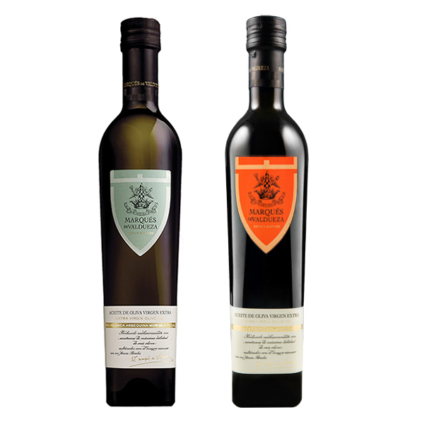 GÅVOBOX Marqués de Valdueza Jungfruolja, 250 ml & Rödvinsvinäger, 250 ml - 2