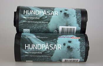 Hundpåse m knyt svart 50st/rl