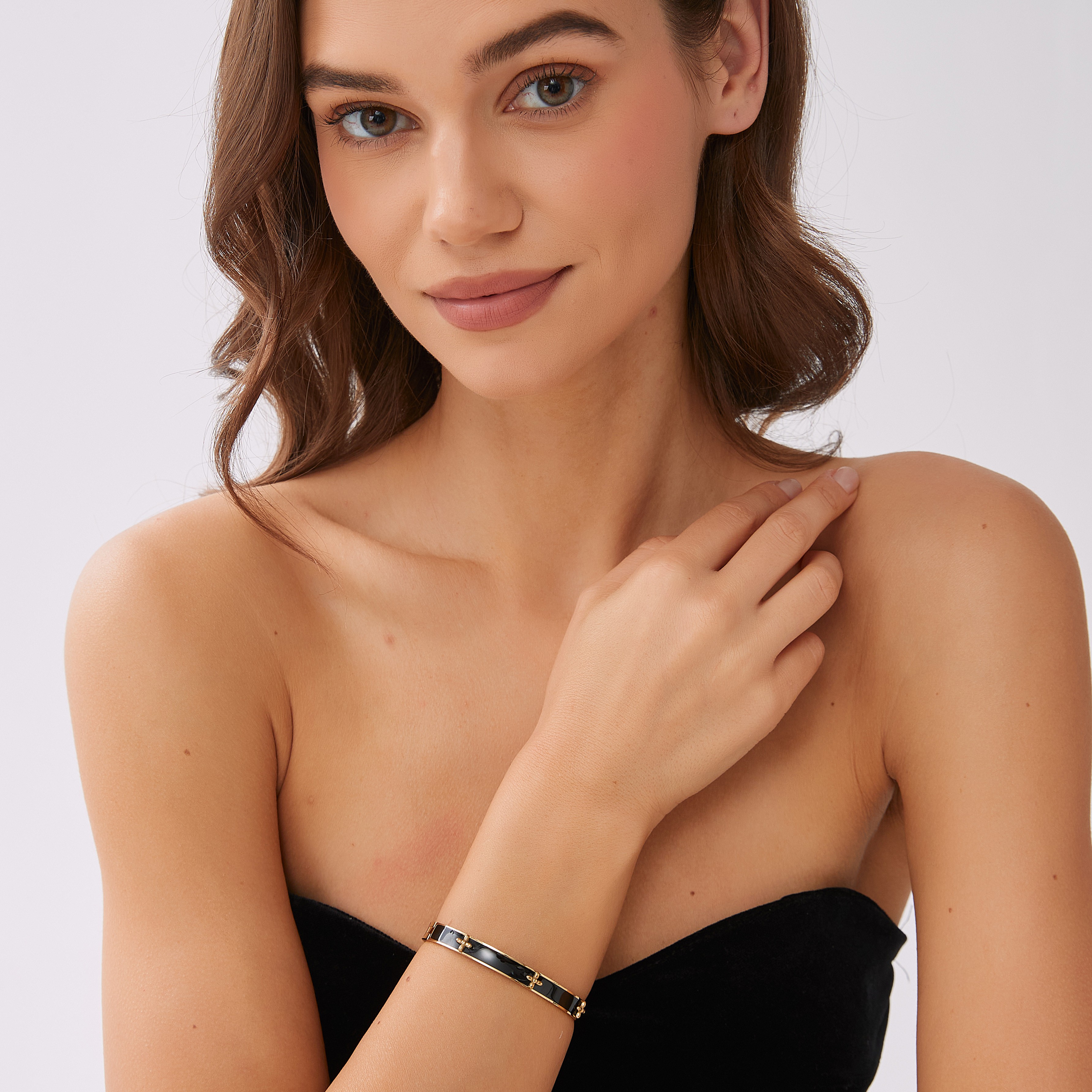 Valencia bangle black gold - 2