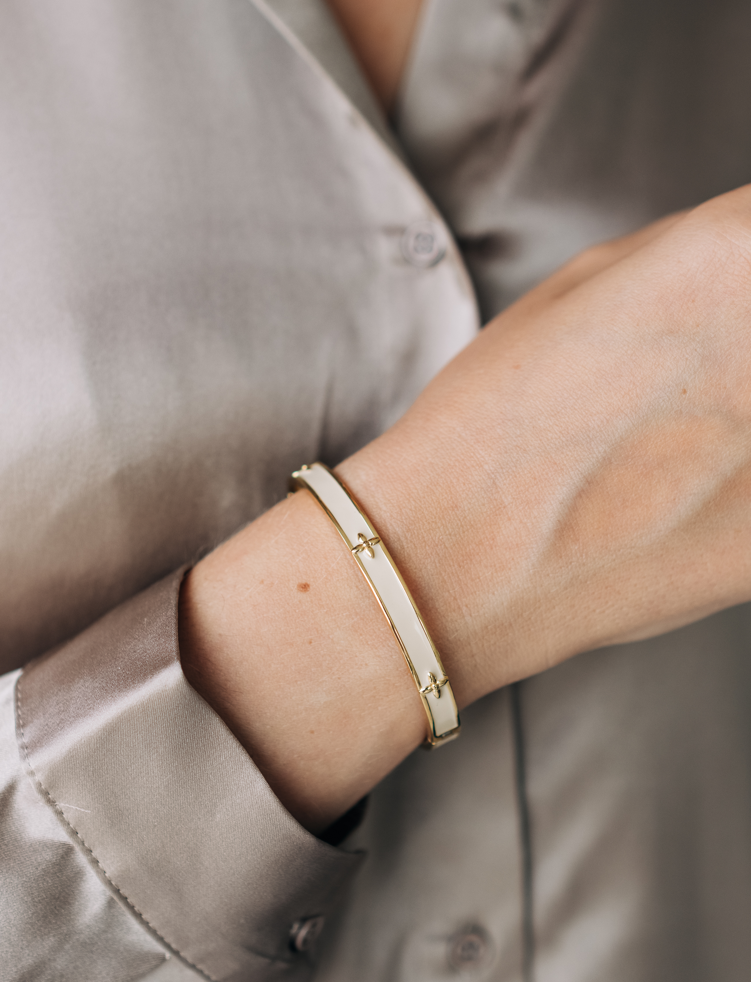Valencia bangle white gold - 3
