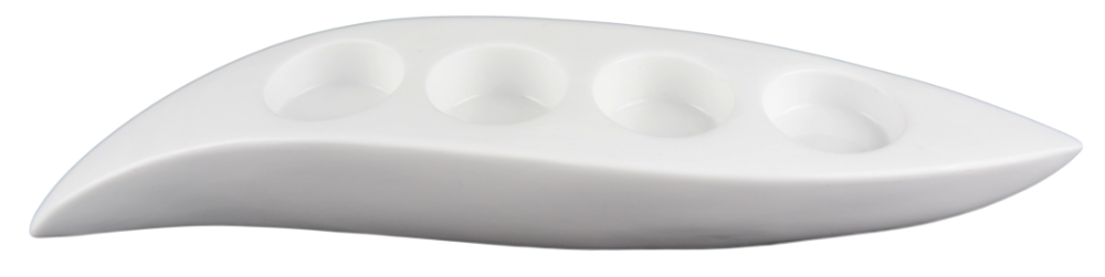 Mjuk Ljusstake i Porslin – Värmeljus - 4 pack