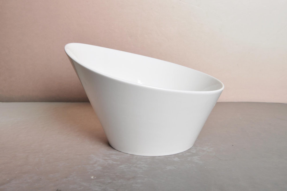 Stor Porslins Skål Sned - 2 Pack - 2