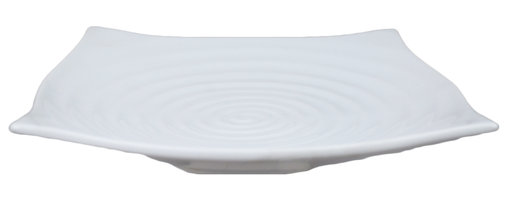 Square Porcelain Plates - Large Waves - 4 pack - 4