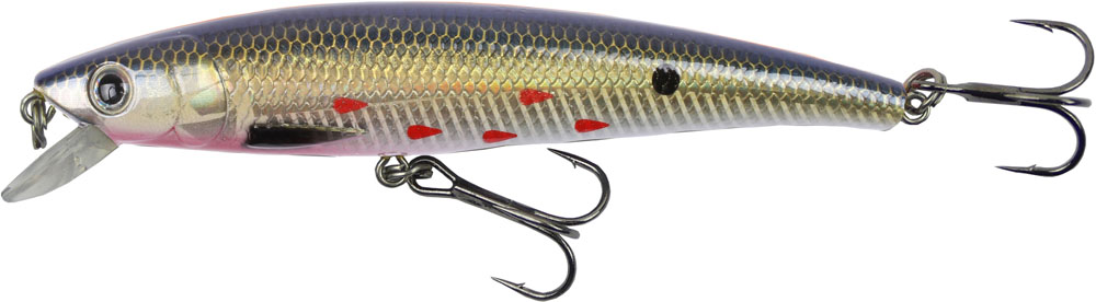 Det perfekta betet för lax- och öringtrolling. Fungerar givetvis lika bra att spinnfiska abborre och gädda med. 9cm blood spot