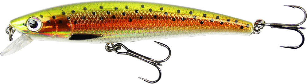 Det perfekta betet för lax- och öringtrolling. Fungerar givetvis lika bra att spinnfiska abborre och gädda med. 9cm rainbow