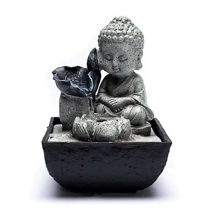 Lilla Buddha fontän