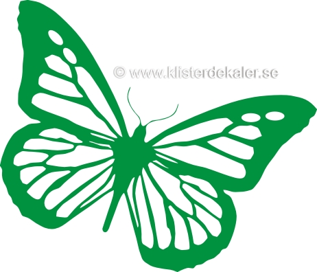 Fjäril, konturskuren, många färgval