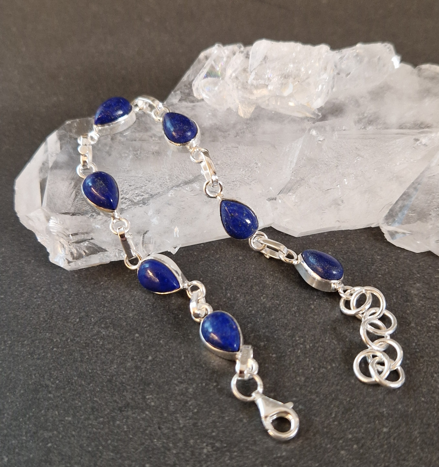 Silverarmband med Cabochon - Droppe - 5