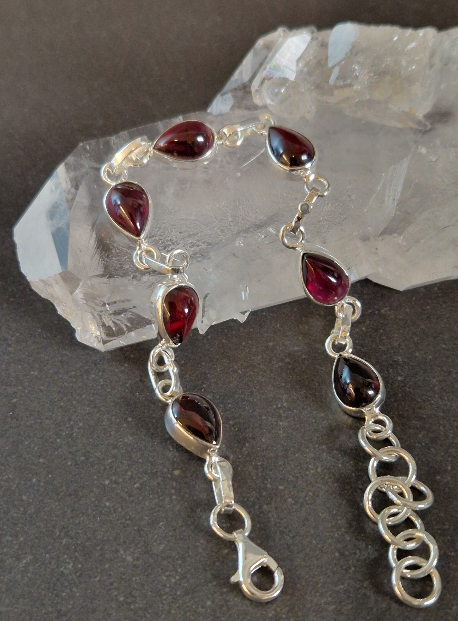 Silverarmband med Cabochon - Droppe - 2