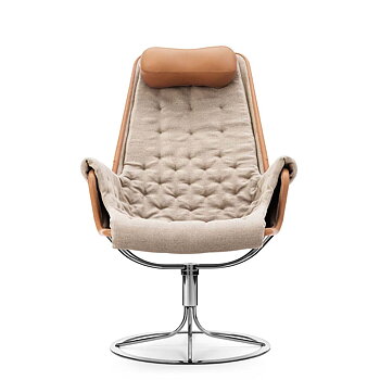 Jetson 69 Match Armchair - Sheepskin included - In stock - (Flax 21/Dakota 24 Cognac ) - dux