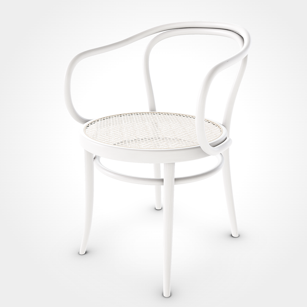 No. 30 White / Rattan Armchair - In stock - TON - Buy at Vision of Home.se