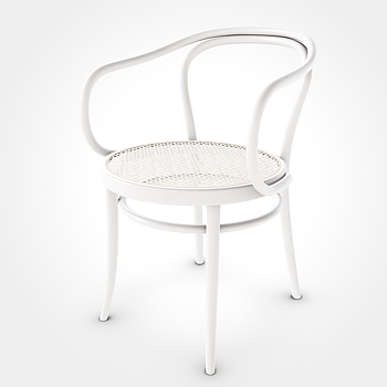 No. 30 Armchair white/rattan - In stock