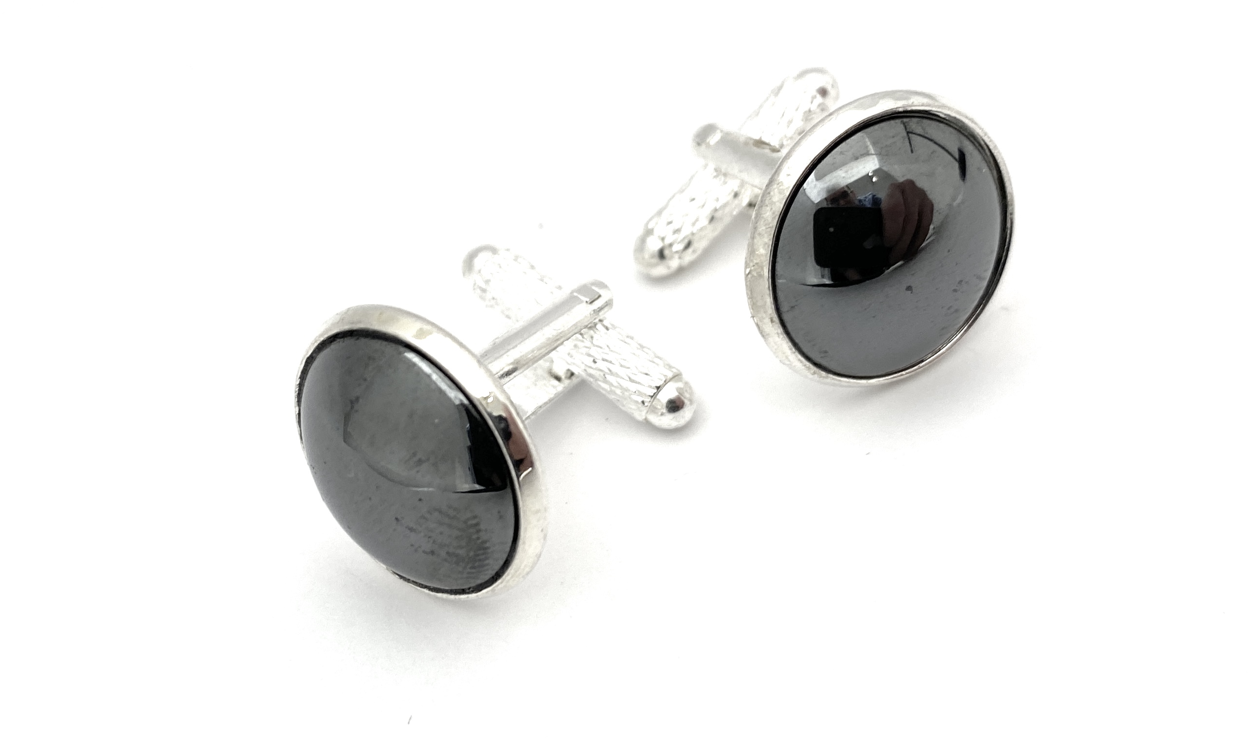 Cuff links Hematite