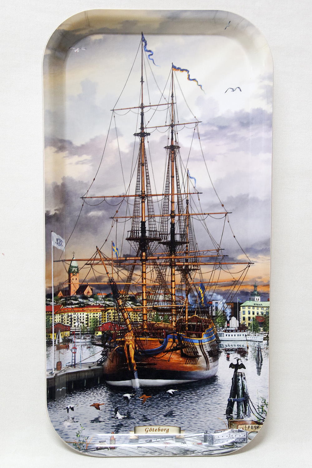Tray Ostindiefararen Götheborg 22x43 cm - 3