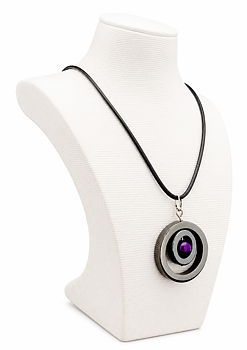Cornelia Halsband Hematit Lila